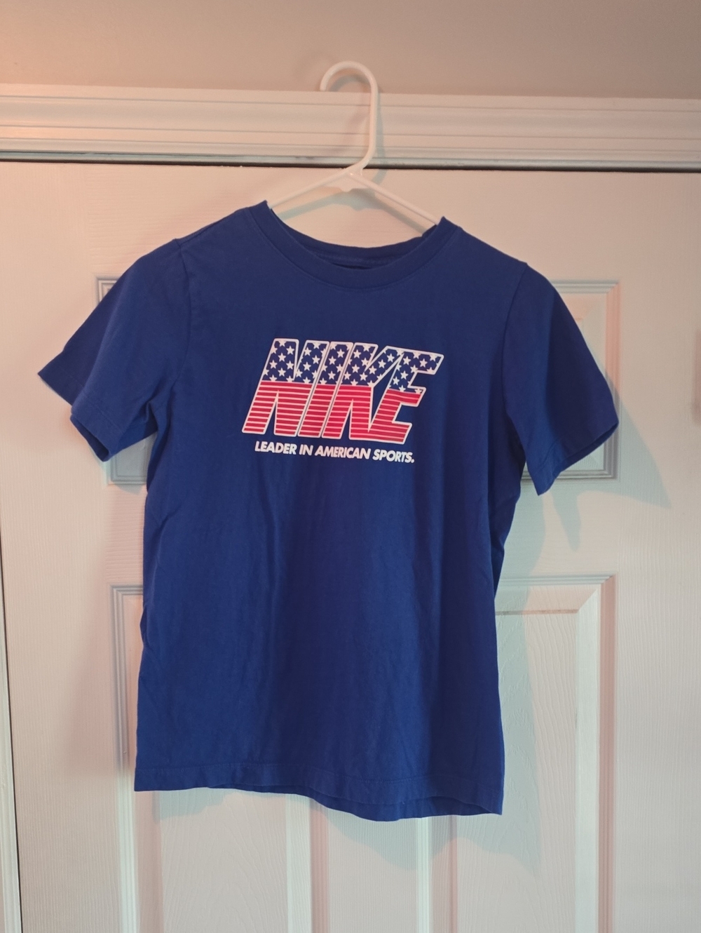 Nike Kids' Blue Graphic Logo Tee